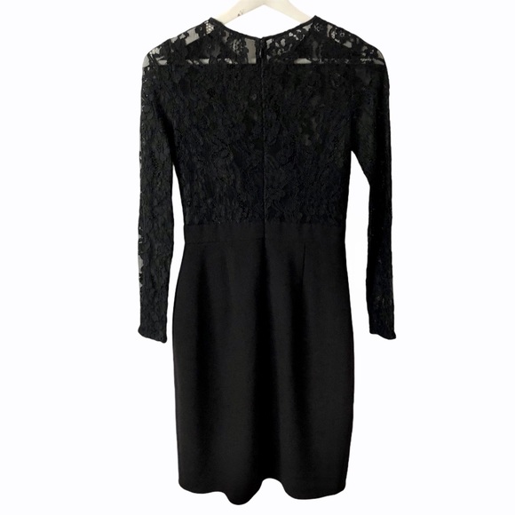 Aidan Mattox Lace Illusion Tulip Dress Cocktail 4 - Picture 5 of 14